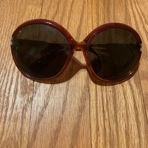 Chrome Hearts Oversized Round Sunglasses in Tortoiseshell Brown